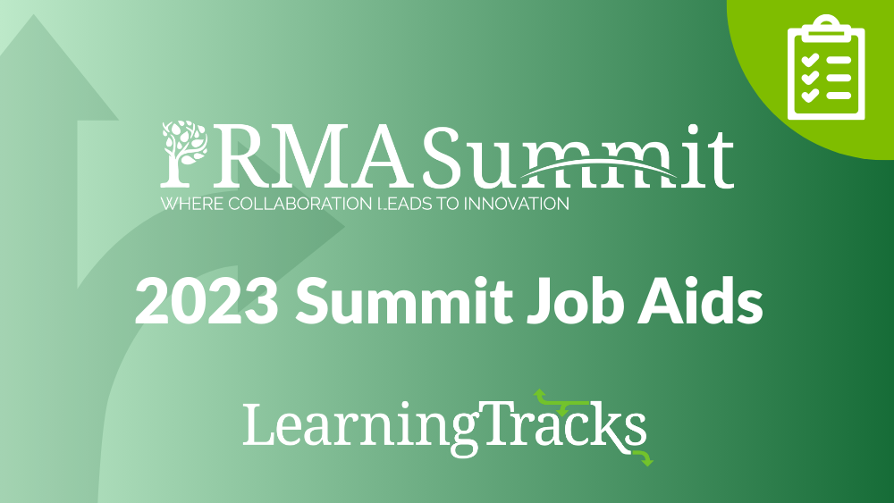 2023 PRMA Summit Job Aids